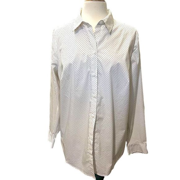 PLUS SIZE Oversized White Buttoned Down Shirt OX Woman - Picture 4 of 10